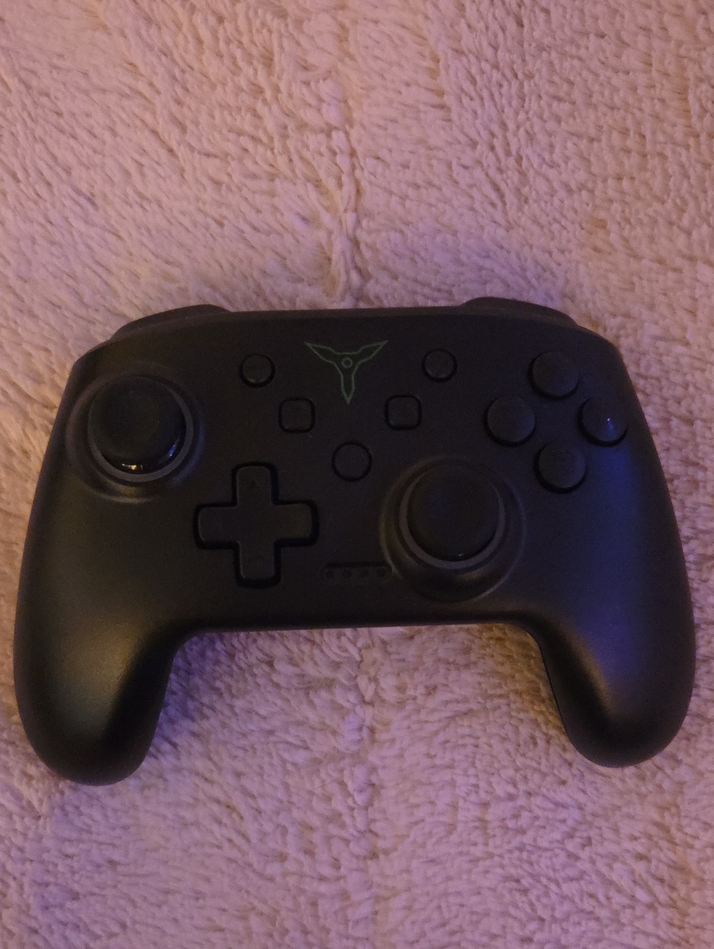 Nintendo Black Wireless Game Controller with Green Accent